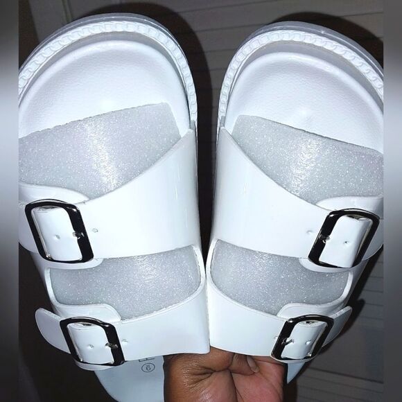 Double Buckle sandals sz 9 - Picture 4 of 5